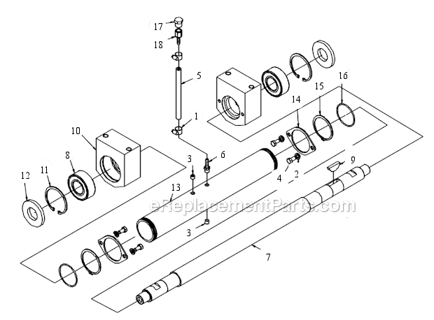 Page W Diagram and Parts List for MK-4036KB  MK Diamond Concrete Saw